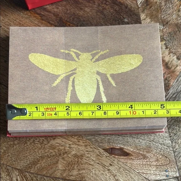 Red and Gold Bee Note Card Set - Picture 7 of 11
